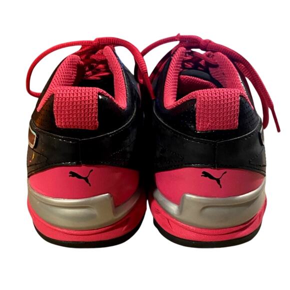 Puma Tazon 6 Womens Cross Training Sneakers 10 Black Pink Lace Up - Picture 7 of 9